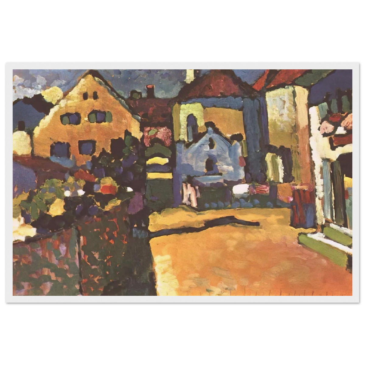 GRUNGASSE IN MURNAU 1909 Framed Poster | Wassily Kandinsky Framed Prints Wall Art | Wassily Kandinsky Shop