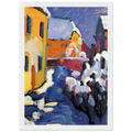 CEMETERY AND VICARAGE IN KOCHEL 1909 Framed Poster | Wassily Kandinsky Framed Prints Wall Art | Wassily Kandinsky Shop