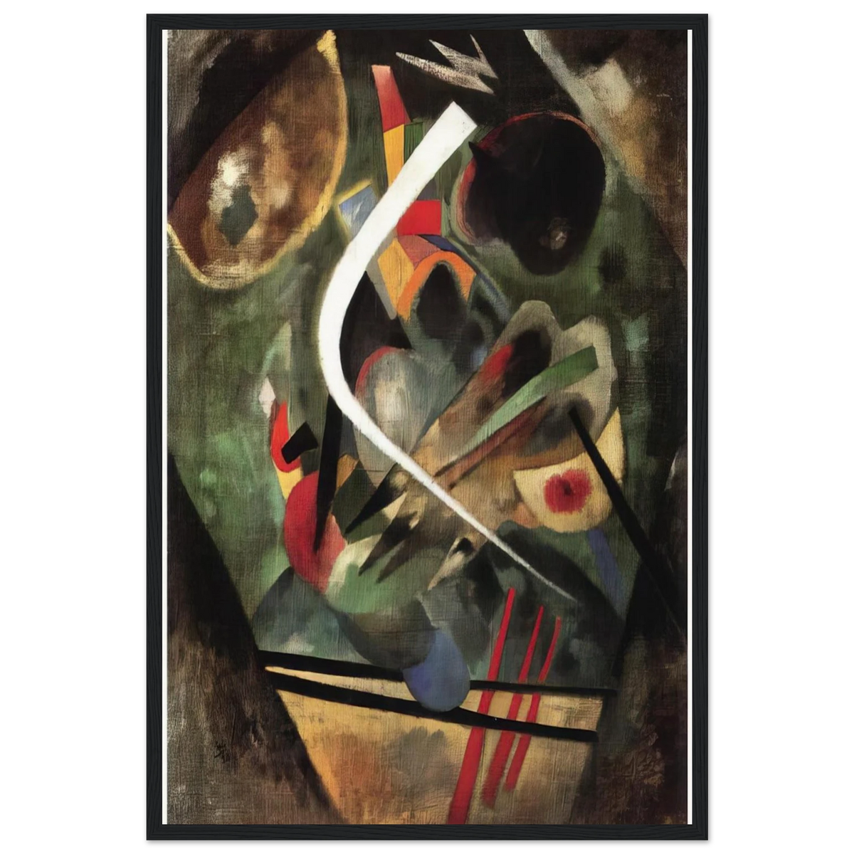 WHITE STROKE 1920 Framed Poster | Wassily Kandinsky Framed Prints Wall Art | Wassily Kandinsky Shop