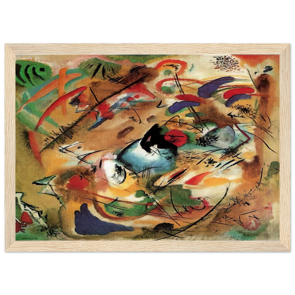 IMPROVISATION DREAMY 1913 Framed Poster | Wassily Kandinsky Framed Prints Wall Art | Wassily Kandinsky Shop