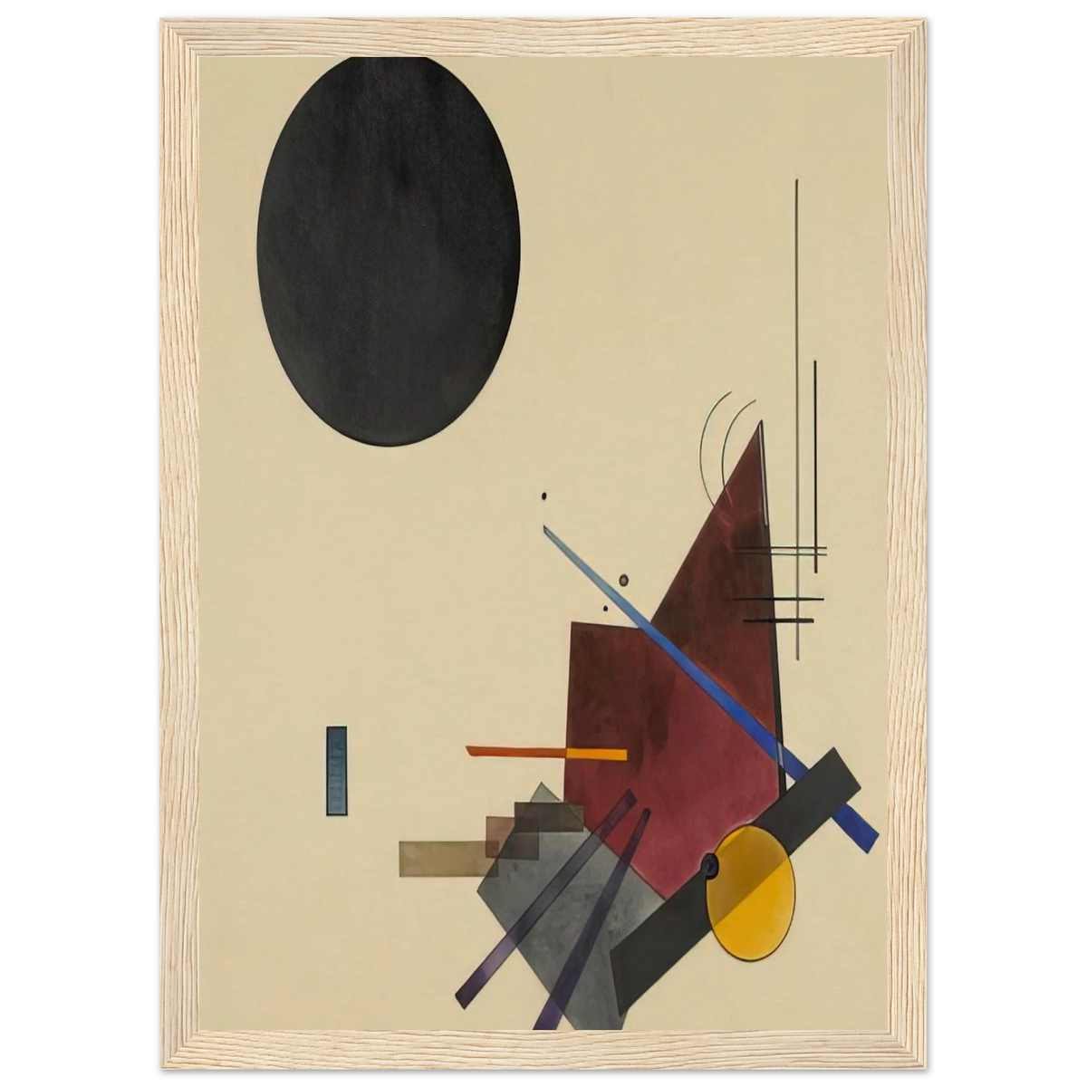 BLACK RELATIONSHIP 1924 Framed Poster | Wassily Kandinsky Framed Prints Wall Art | Wassily Kandinsky Shop