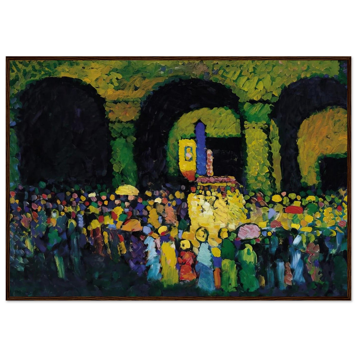 THE LUDWIGSKIRCHE IN MUNICH 1908 Framed Poster | Wassily Kandinsky Framed Prints Wall Art | Wassily Kandinsky Shop