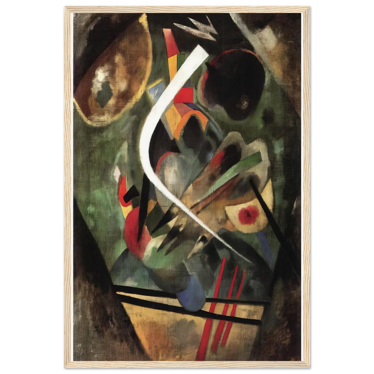 WHITE STROKE 1920 Framed Poster | Wassily Kandinsky Framed Prints Wall Art | Wassily Kandinsky Shop