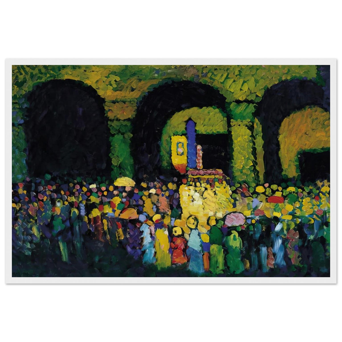THE LUDWIGSKIRCHE IN MUNICH 1908 Framed Poster | Wassily Kandinsky Framed Prints Wall Art | Wassily Kandinsky Shop