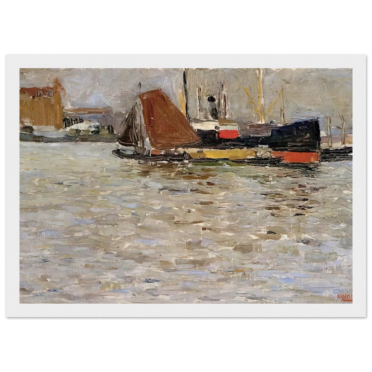 ROTTERDAM SUN 1906 Framed Poster | Wassily Kandinsky Framed Prints Wall Art | Wassily Kandinsky Shop