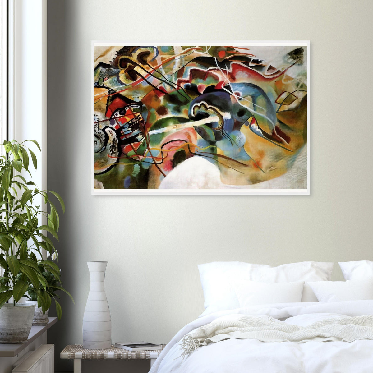 PICTURE WITH A WHITE BORDER 1913 Framed Poster | Wassily Kandinsky Framed Prints Wall Art | Wassily Kandinsky Shop