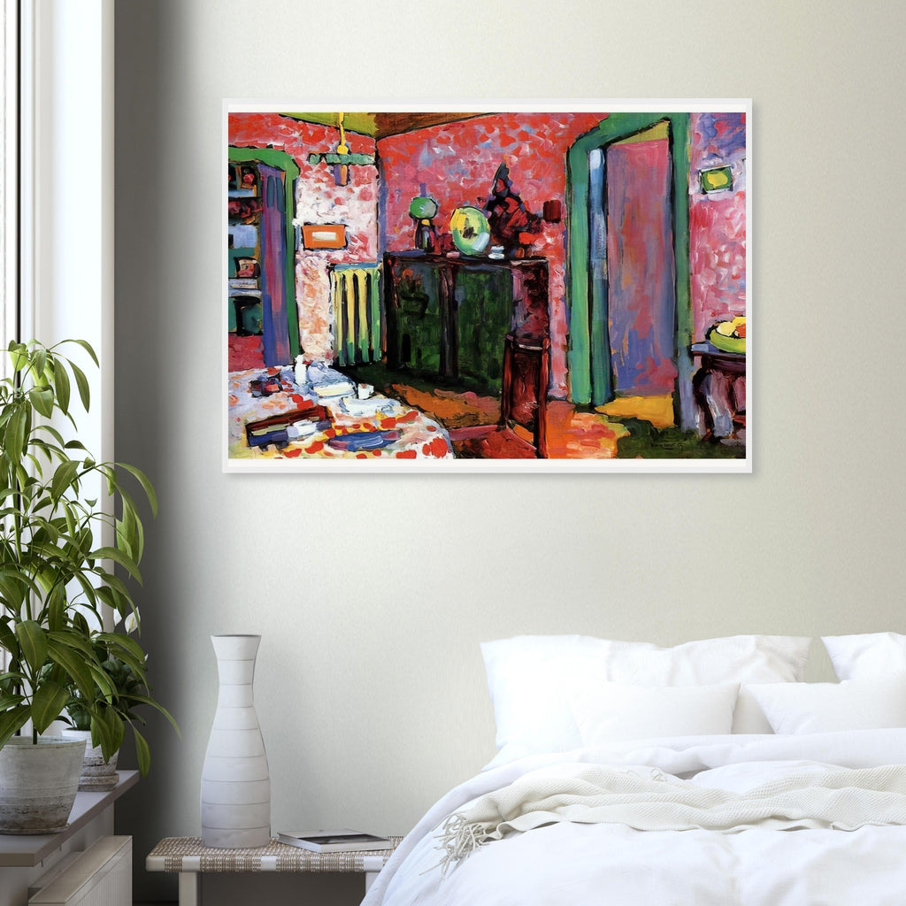 INTERIOR MY DINING ROOM 1909 Framed Poster | Wassily Kandinsky Framed Prints Wall Art | Wassily Kandinsky Shop