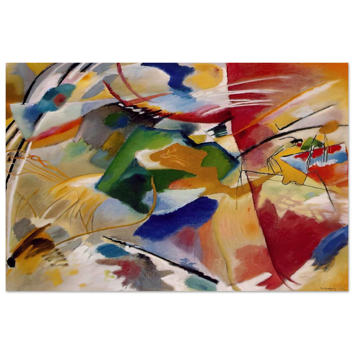 PAINTING WITH GREEN CENTER 1913 Poster | Wassily Kandinsky Poster | Wassily Kandinsky Shop