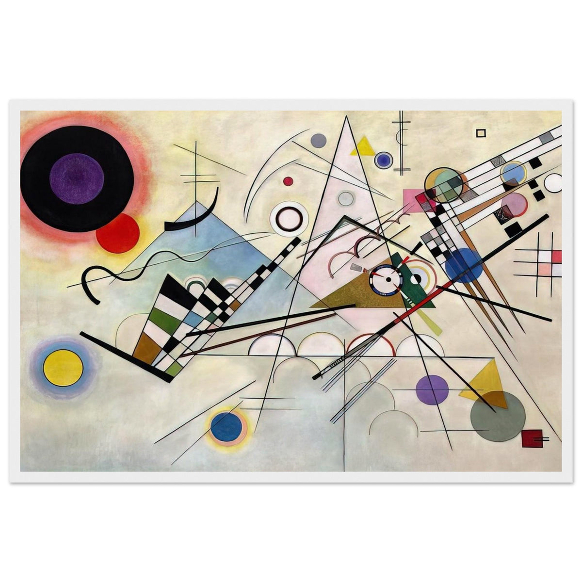 COMPOSITION 8 1923 Framed Poster | Wassily Kandinsky Framed Prints Wall Art | Wassily Kandinsky Shop
