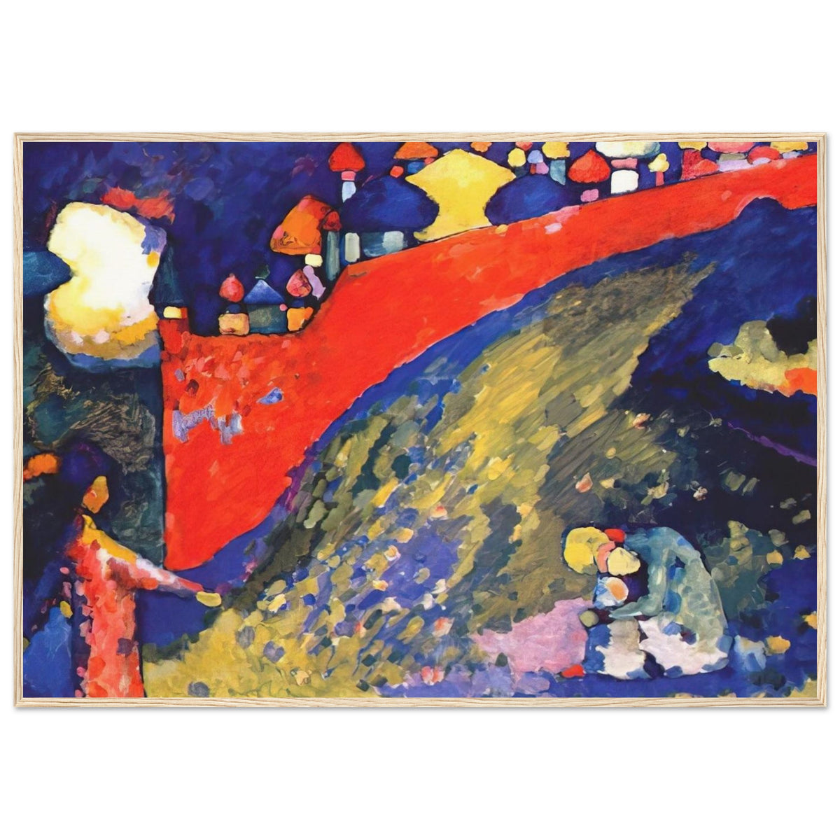 RED WALL DESTINY 1909 Framed Poster | Wassily Kandinsky Framed Prints Wall Art | Wassily Kandinsky Shop