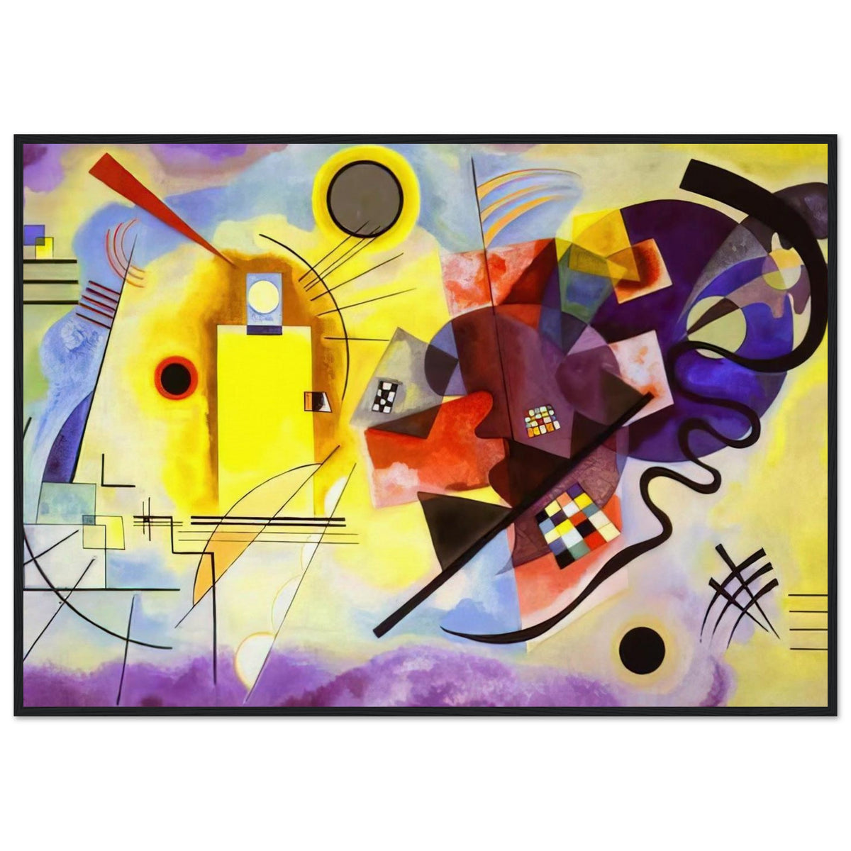 YELLOW RED BLUE 1925 Framed Poster | Wassily Kandinsky Framed Prints Wall Art | Wassily Kandinsky Shop