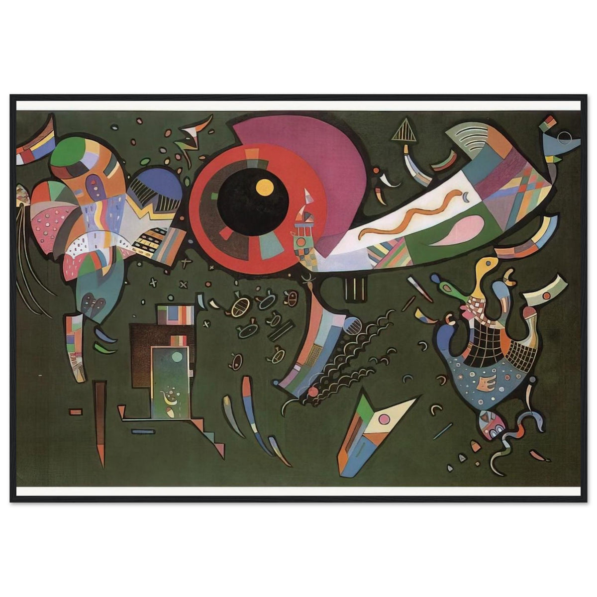 AROUND THE CIRCLE 1940 Framed Poster | Wassily Kandinsky Framed Prints Wall Art | Wassily Kandinsky Shop