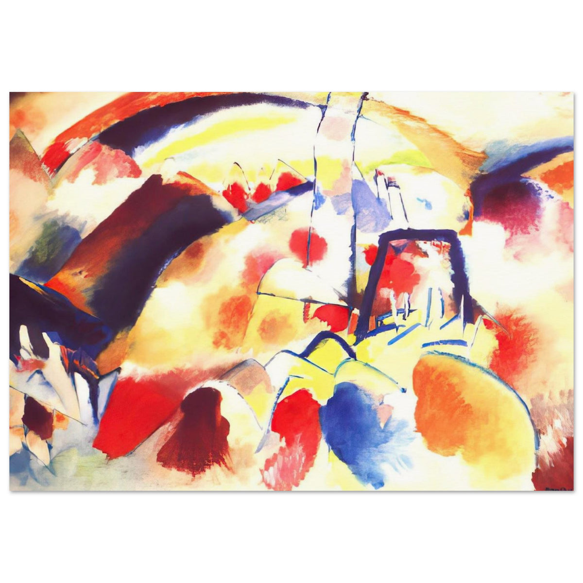 LANDSCAPE WITH RED SPOTS 1913 Poster | Wassily Kandinsky Poster | Wassily Kandinsky Shop