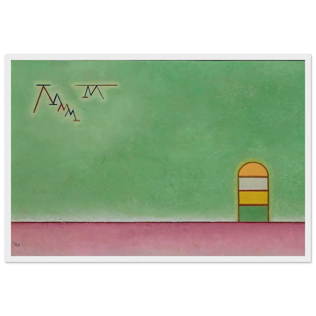 GREEN EMPTYNESS 1930 Framed Poster | Wassily Kandinsky Framed Prints Wall Art | Wassily Kandinsky Shop