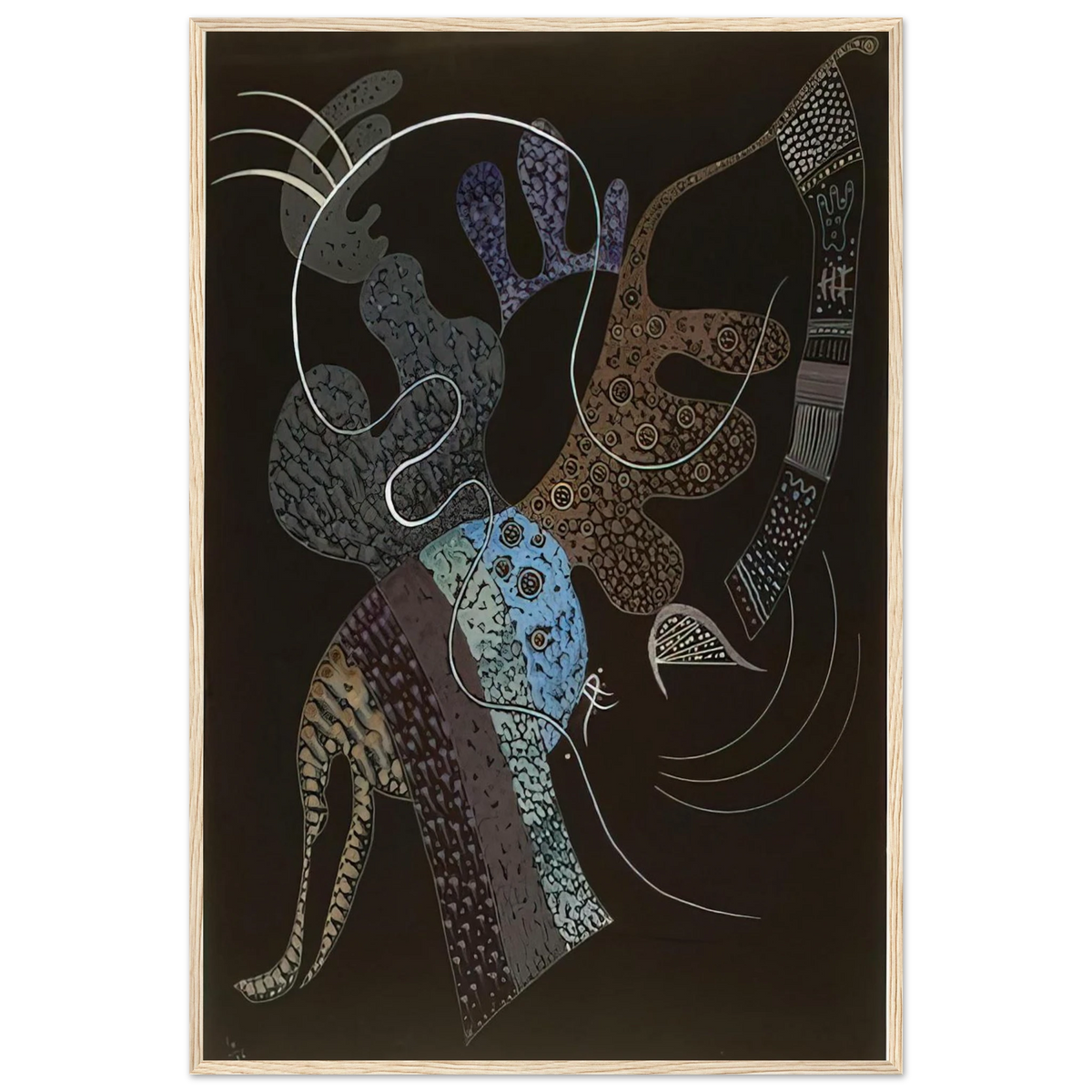 WHITE LINE 1936 Framed Poster | Wassily Kandinsky Framed Prints Wall Art | Wassily Kandinsky Shop