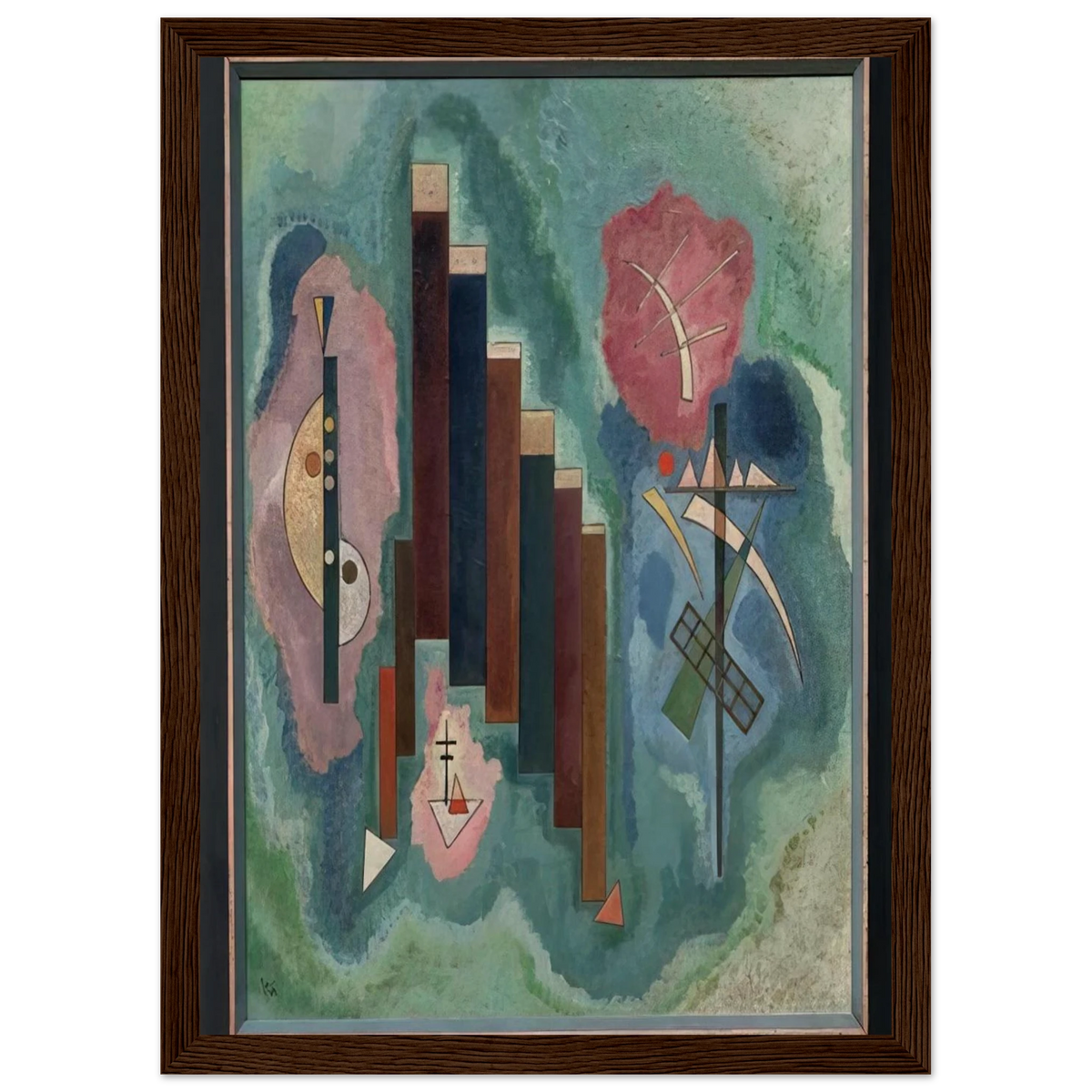 DOWNWARDS 1929 Framed Poster | Wassily Kandinsky Framed Prints Wall Art | Wassily Kandinsky Shop