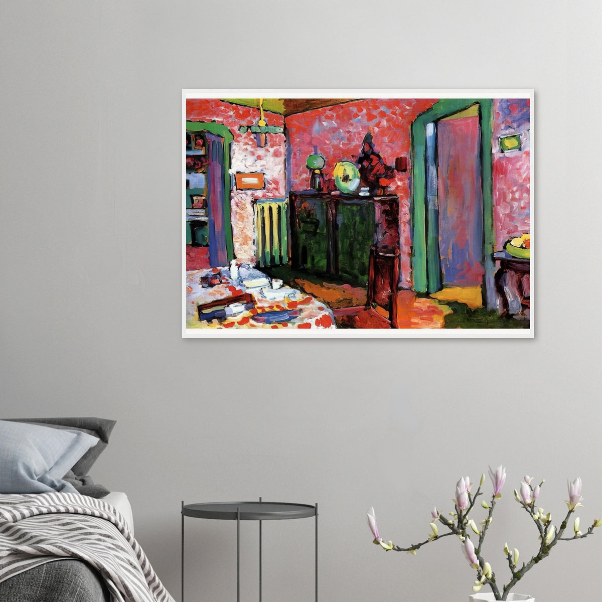 INTERIOR MY DINING ROOM 1909 Framed Poster | Wassily Kandinsky Framed Prints Wall Art | Wassily Kandinsky Shop