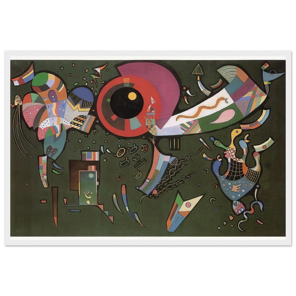 AROUND THE CIRCLE 1940 Framed Poster | Wassily Kandinsky Framed Prints Wall Art | Wassily Kandinsky Shop