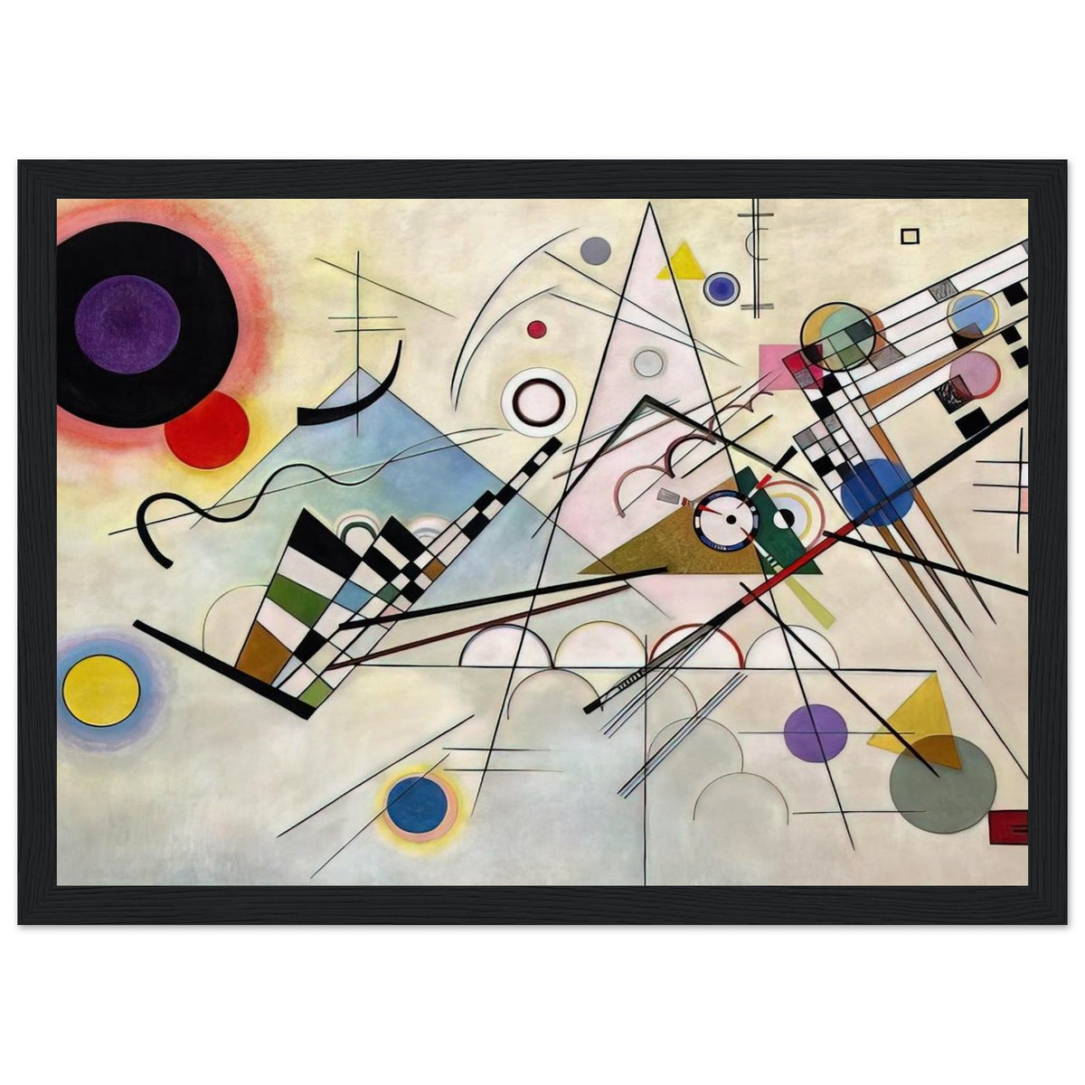 COMPOSITION 8 1923 Framed Poster | Wassily Kandinsky Framed Prints Wall Art | Wassily Kandinsky Shop