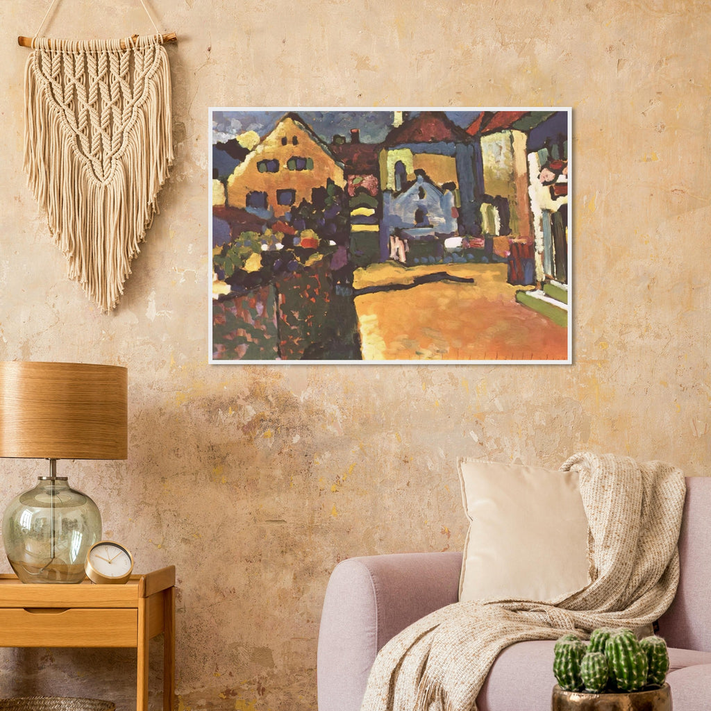 GRUNGASSE IN MURNAU 1909 Framed Poster | Wassily Kandinsky Framed Prints Wall Art | Wassily Kandinsky Shop