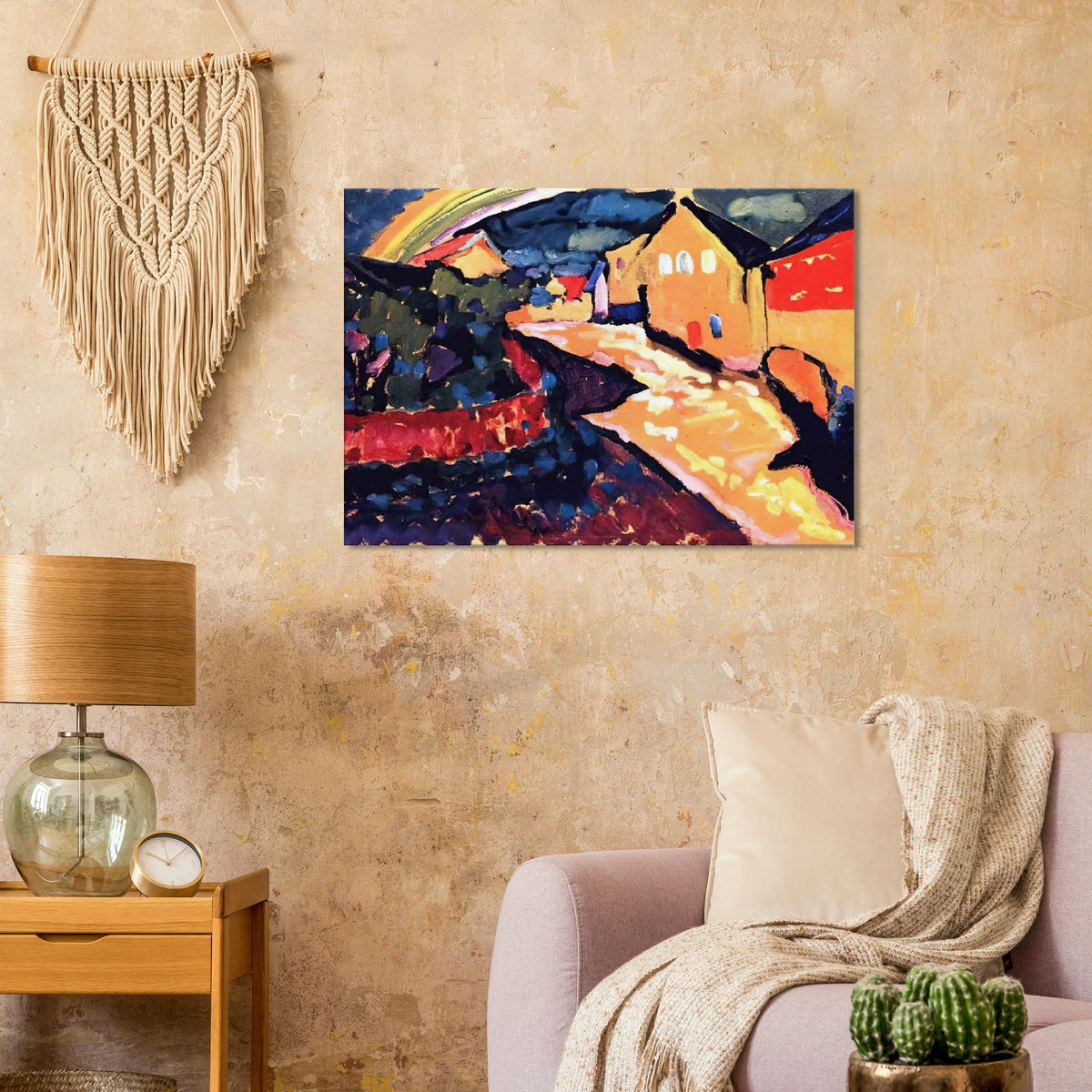 MURNAU WITH RAINBOW 1909 Canvas | Wassily Kandinsky Canvas | Wassily Kandinsky Shop