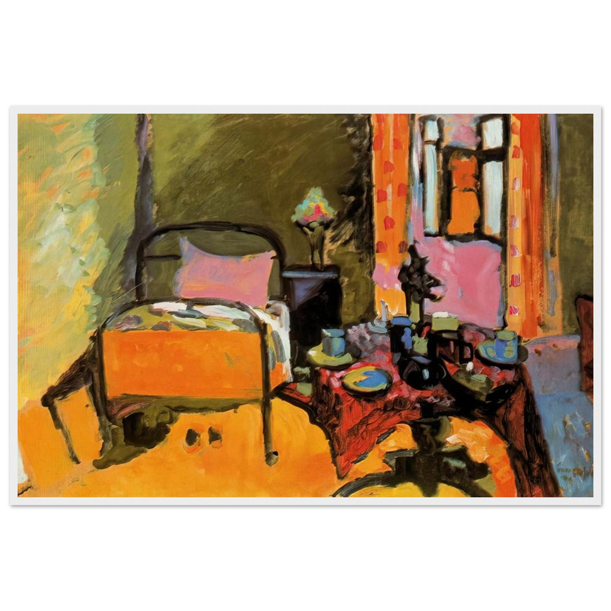 BEDROOM IN AINTMILLERSTRASSE 1909 Framed Poster | Wassily Kandinsky Framed Prints Wall Art | Wassily Kandinsky Shop