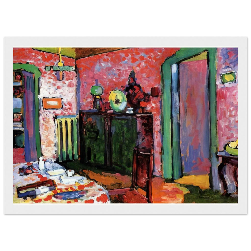 INTERIOR MY DINING ROOM 1909 Framed Poster | Wassily Kandinsky Framed Prints Wall Art | Wassily Kandinsky Shop