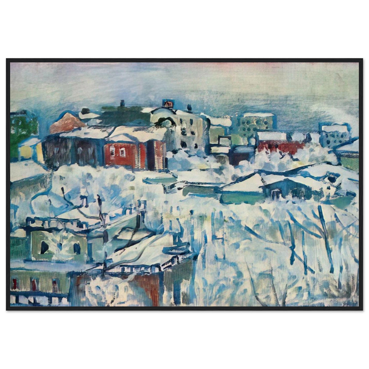 MOSCOW SMOLENSKY BOULEVARD STUDY 1916 Framed Poster | Wassily Kandinsky Framed Prints Wall Art | Wassily Kandinsky Shop