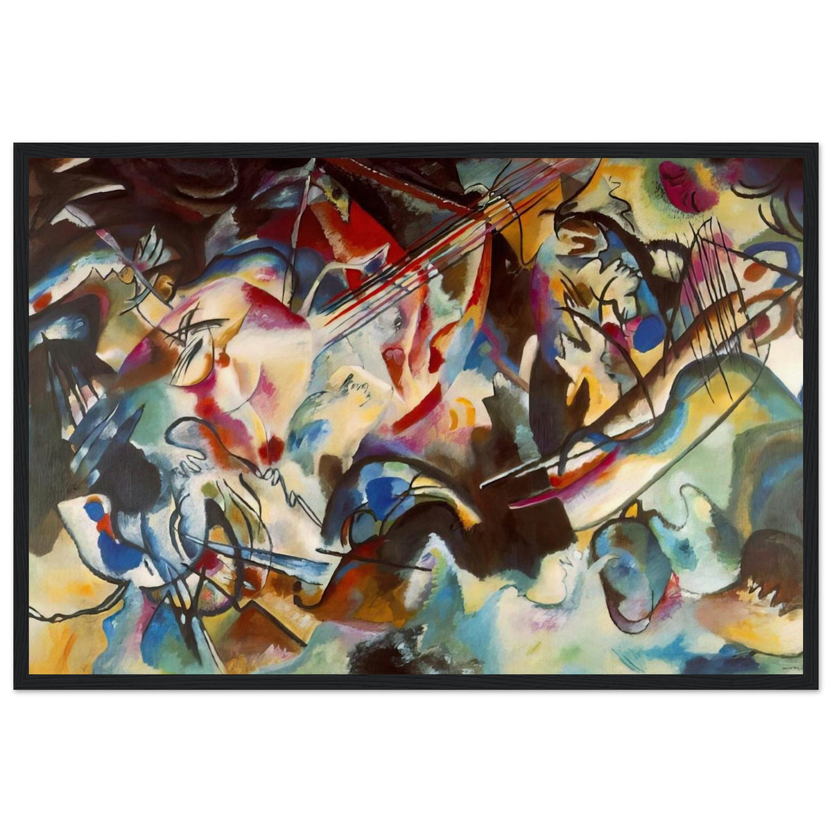 COMPOSITION VI 1913 Framed Poster | Wassily Kandinsky Framed Prints Wall Art | Wassily Kandinsky Shop