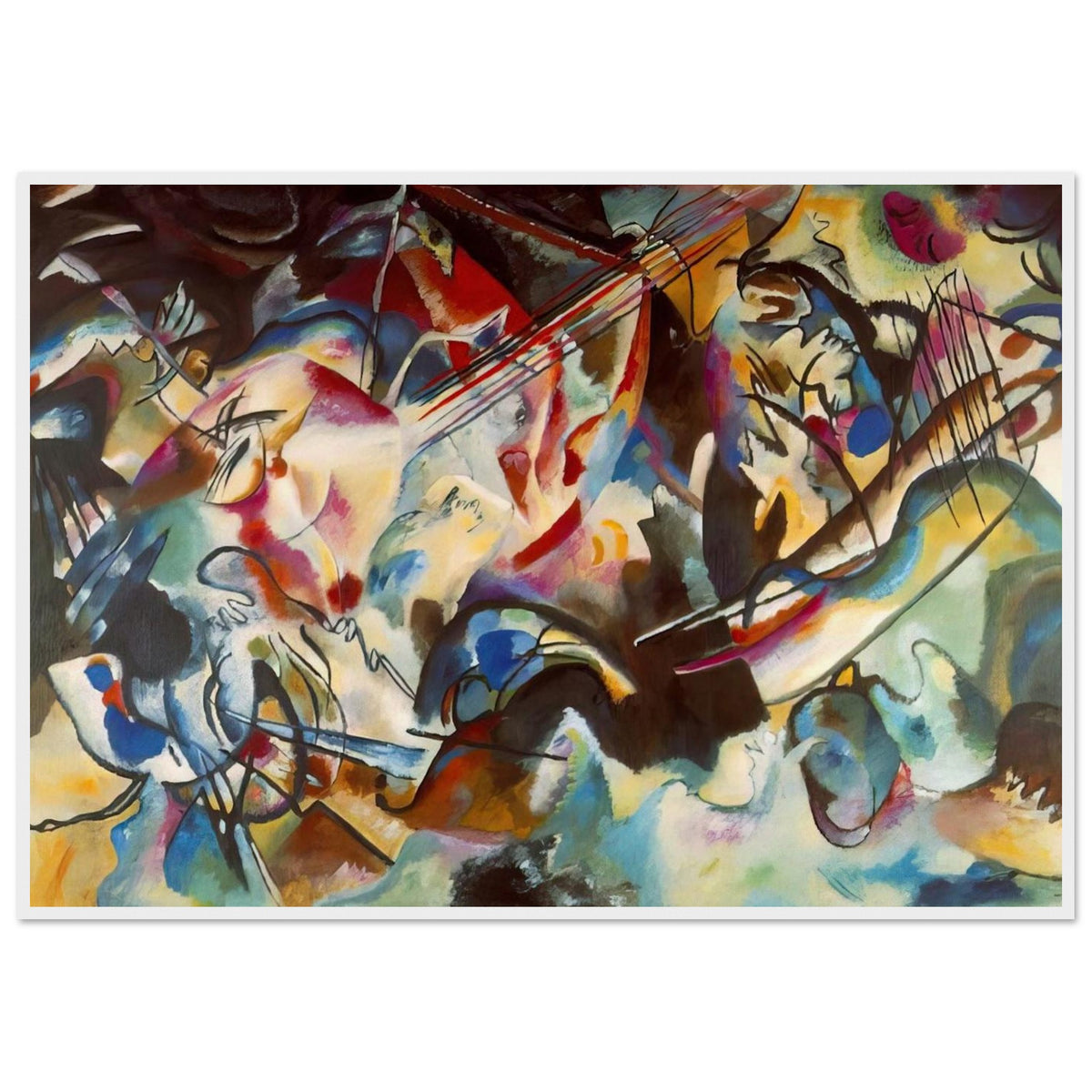 COMPOSITION VI 1913 Framed Poster | Wassily Kandinsky Framed Prints Wall Art | Wassily Kandinsky Shop