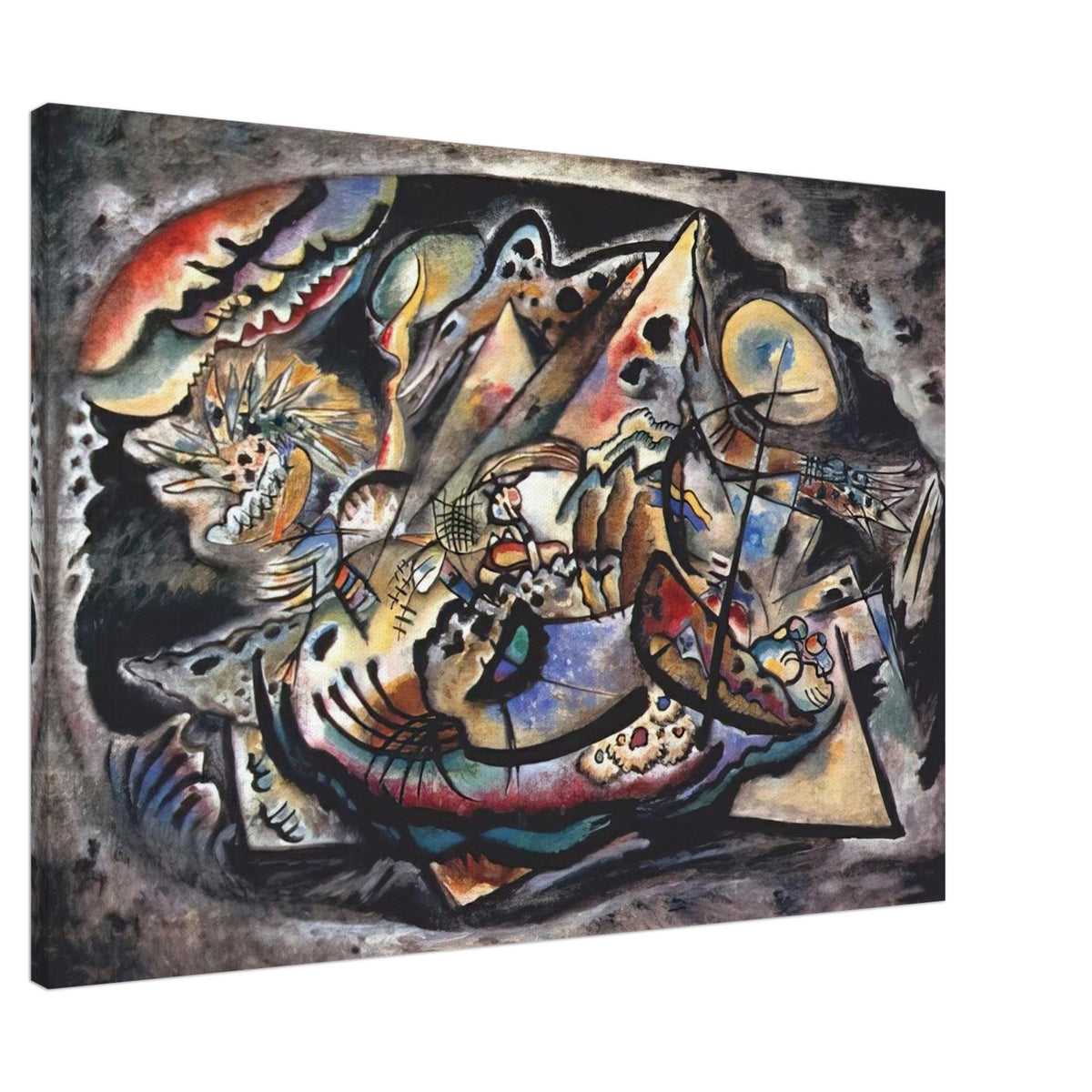 GREY OVAL 1917 Canvas | Wassily Kandinsky Canvas | Wassily Kandinsky Shop