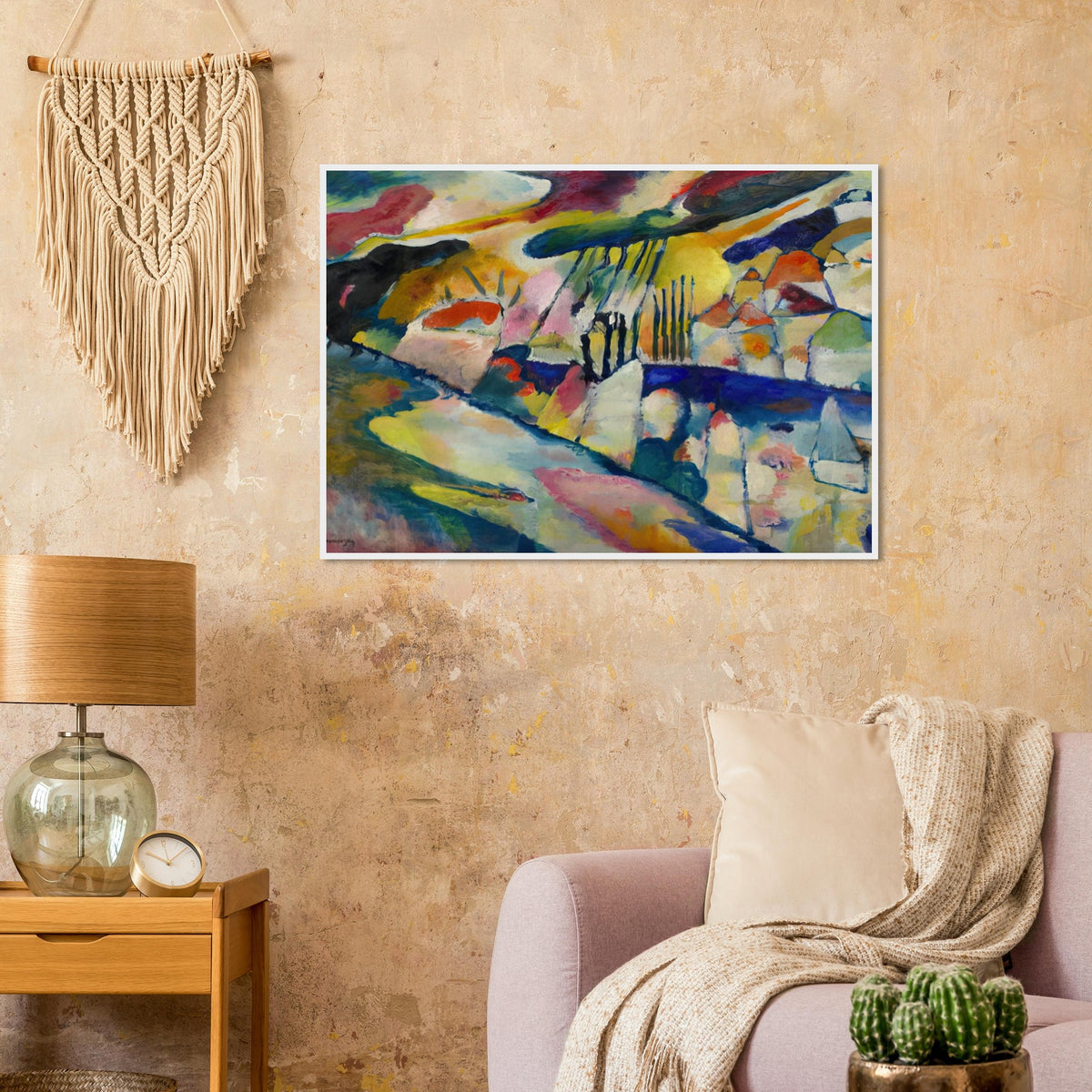 LANDSCAPE WITH RAIN 1913 Framed Poster | Wassily Kandinsky Framed Prints Wall Art | Wassily Kandinsky Shop
