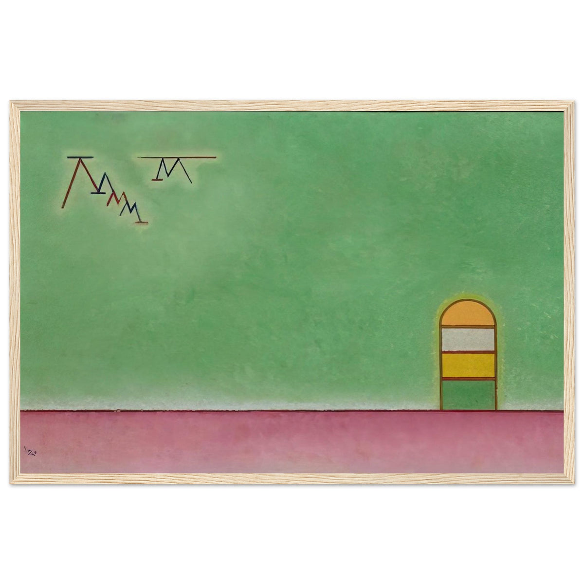 GREEN EMPTYNESS 1930 Framed Poster | Wassily Kandinsky Framed Prints Wall Art | Wassily Kandinsky Shop