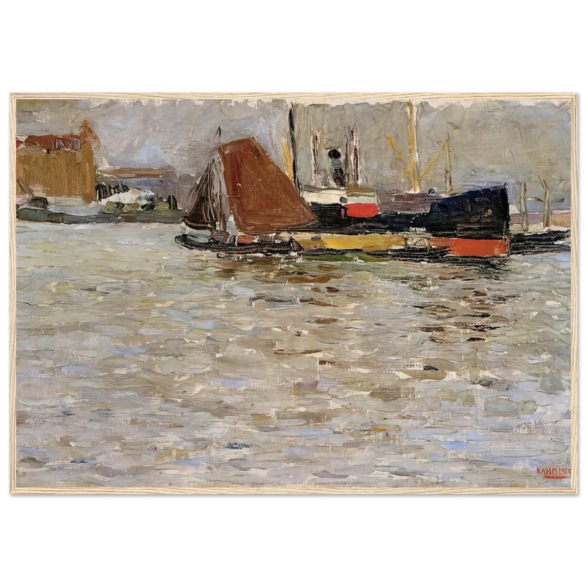 ROTTERDAM SUN 1906 Framed Poster | Wassily Kandinsky Framed Prints Wall Art | Wassily Kandinsky Shop