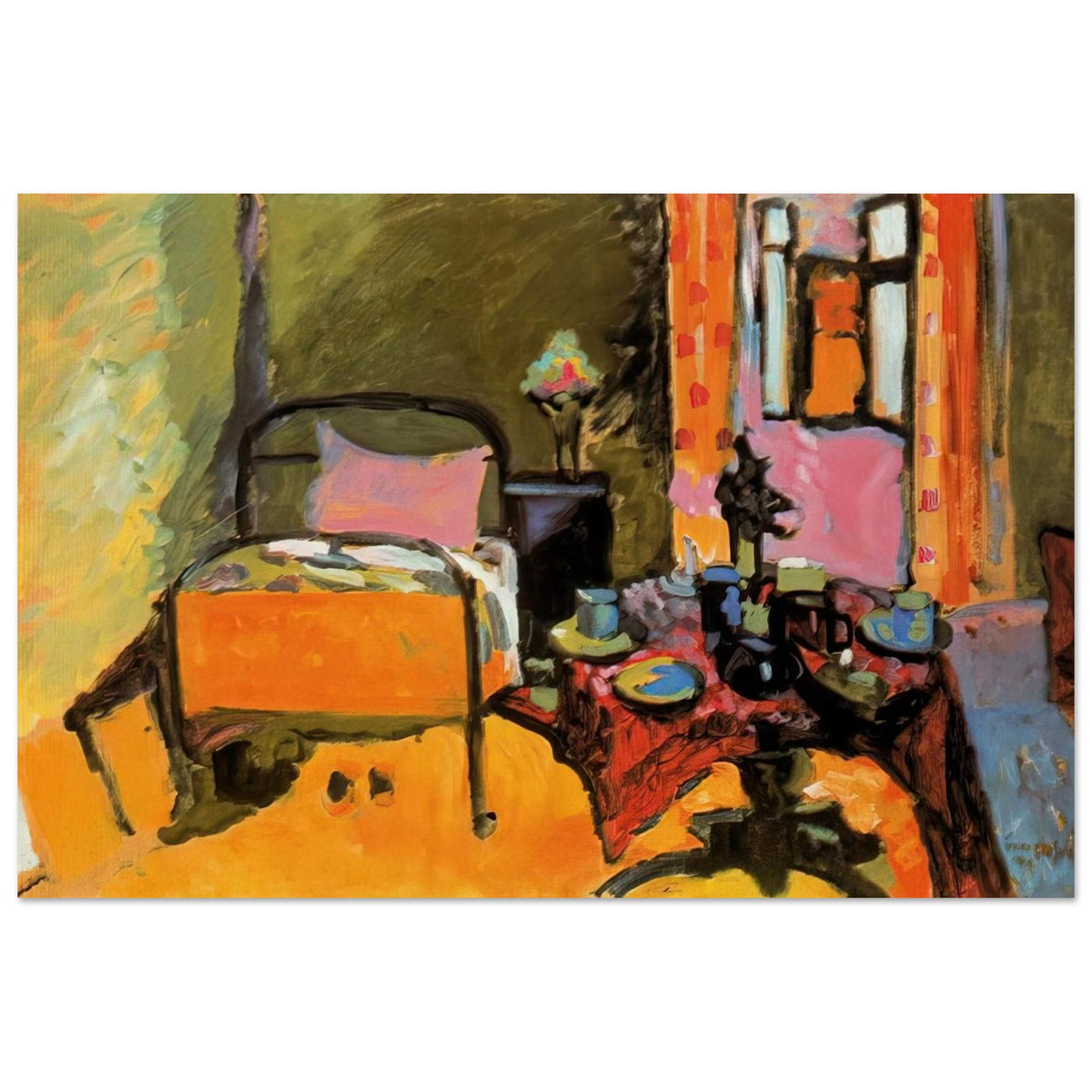 BEDROOM IN AINTMILLERSTRASSE 1909 Poster | Wassily Kandinsky Poster | Wassily Kandinsky Shop