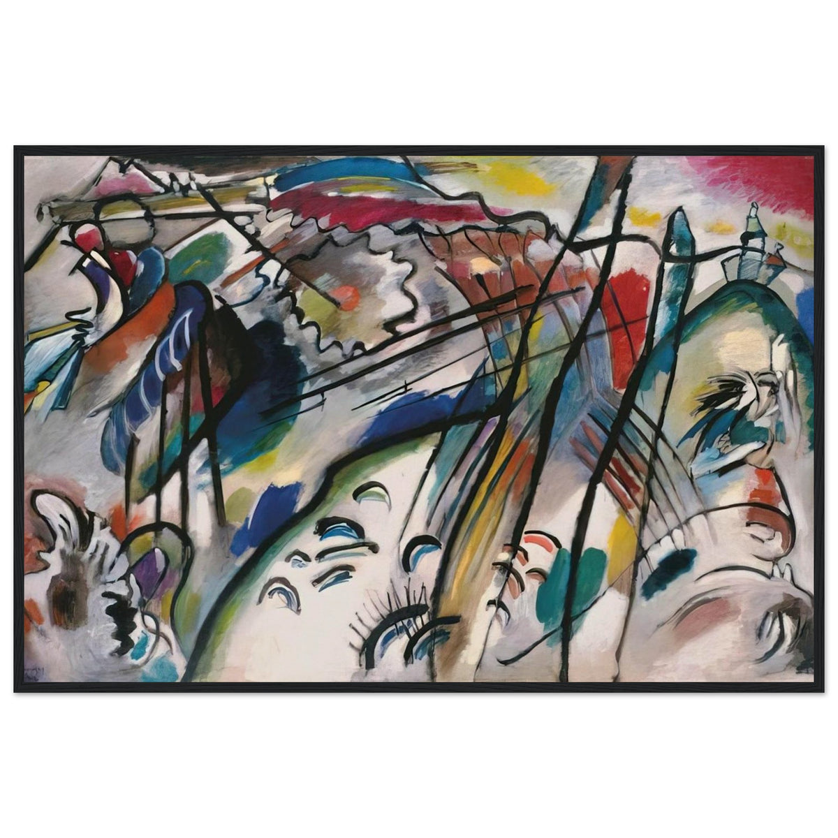 IMPROVISATION 28 SECOND VERSION 1912 Framed Poster | Wassily Kandinsky Framed Prints Wall Art | Wassily Kandinsky Shop