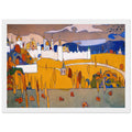 WALLED CITY IN AUTUMN LANDSCAPE 1902 Framed Poster | Wassily Kandinsky Framed Prints Wall Art | Wassily Kandinsky Shop