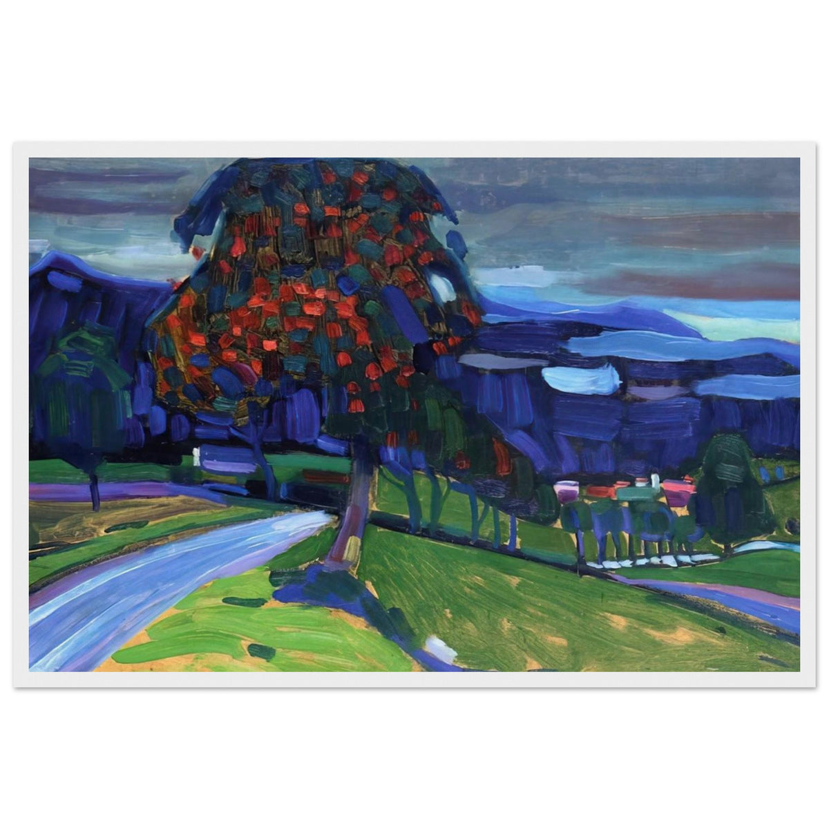 AUTUMN IN MURNAU 1908 Framed Poster | Wassily Kandinsky Framed Prints Wall Art | Wassily Kandinsky Shop