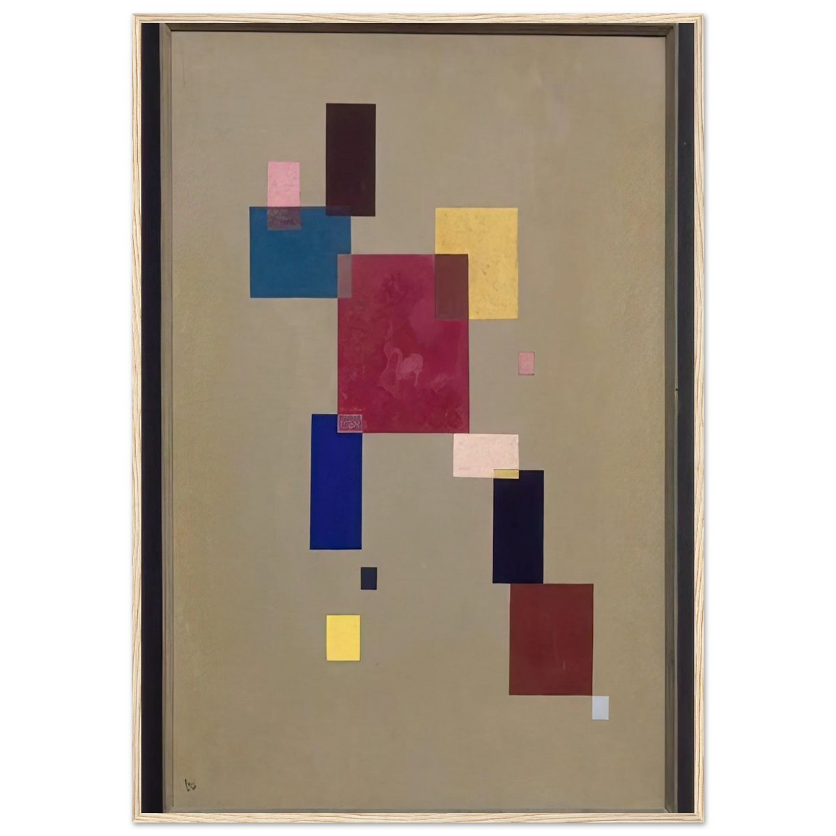 THREE RECTANGLES 1930 Framed Poster | Wassily Kandinsky Framed Prints Wall Art | Wassily Kandinsky Shop