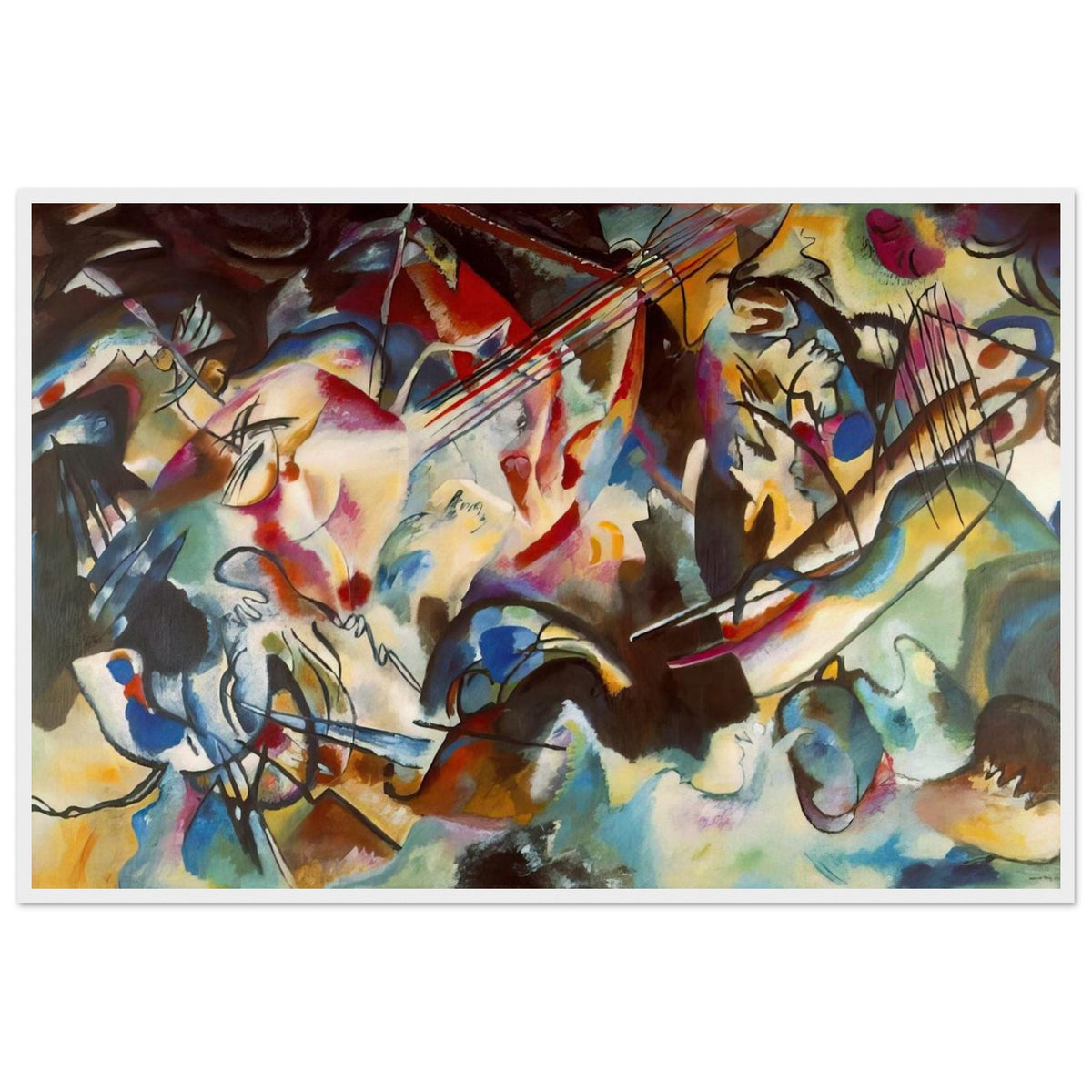 COMPOSITION VI 1913 Framed Poster | Wassily Kandinsky Framed Prints Wall Art | Wassily Kandinsky Shop