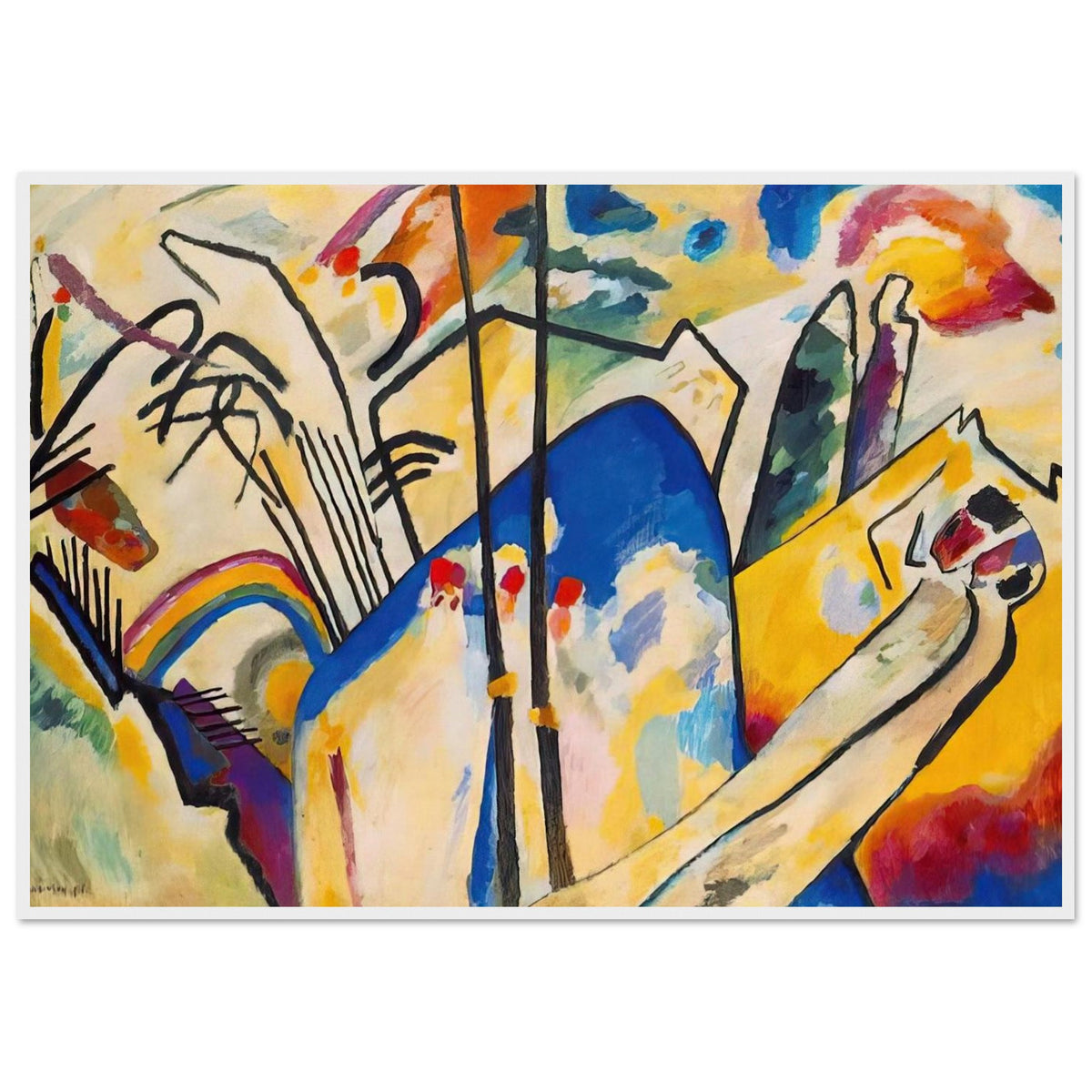 COMPOSITION IV 1911 Framed Poster | Wassily Kandinsky Framed Prints Wall Art | Wassily Kandinsky Shop