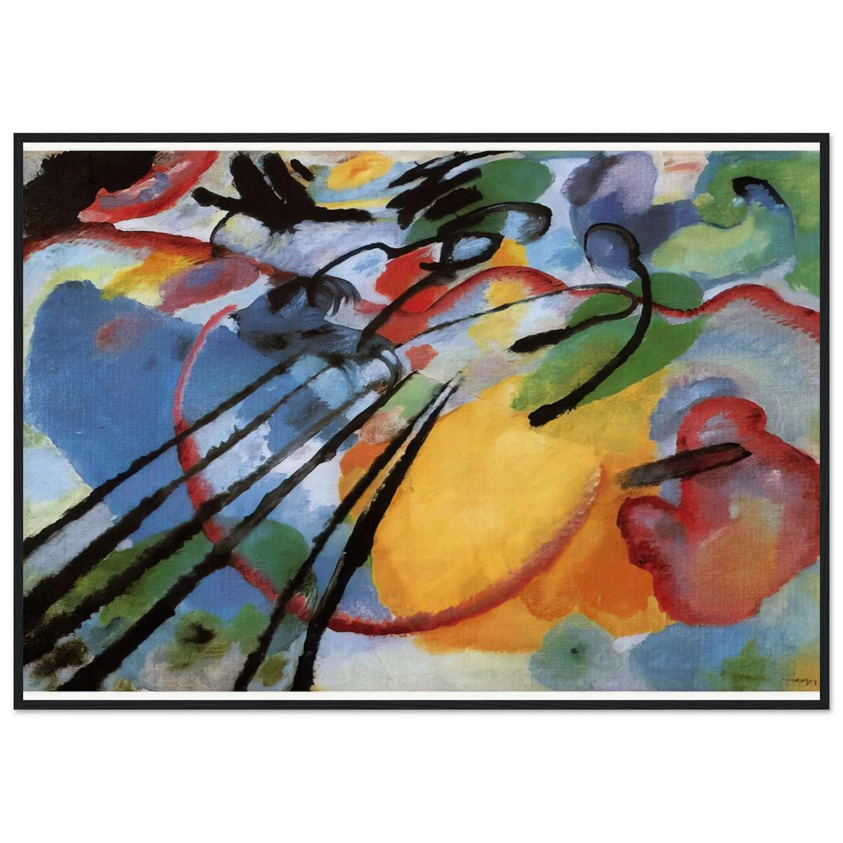 IMPROVISATION 26 ROWING 1912 Framed Poster | Wassily Kandinsky Framed Prints Wall Art | Wassily Kandinsky Shop