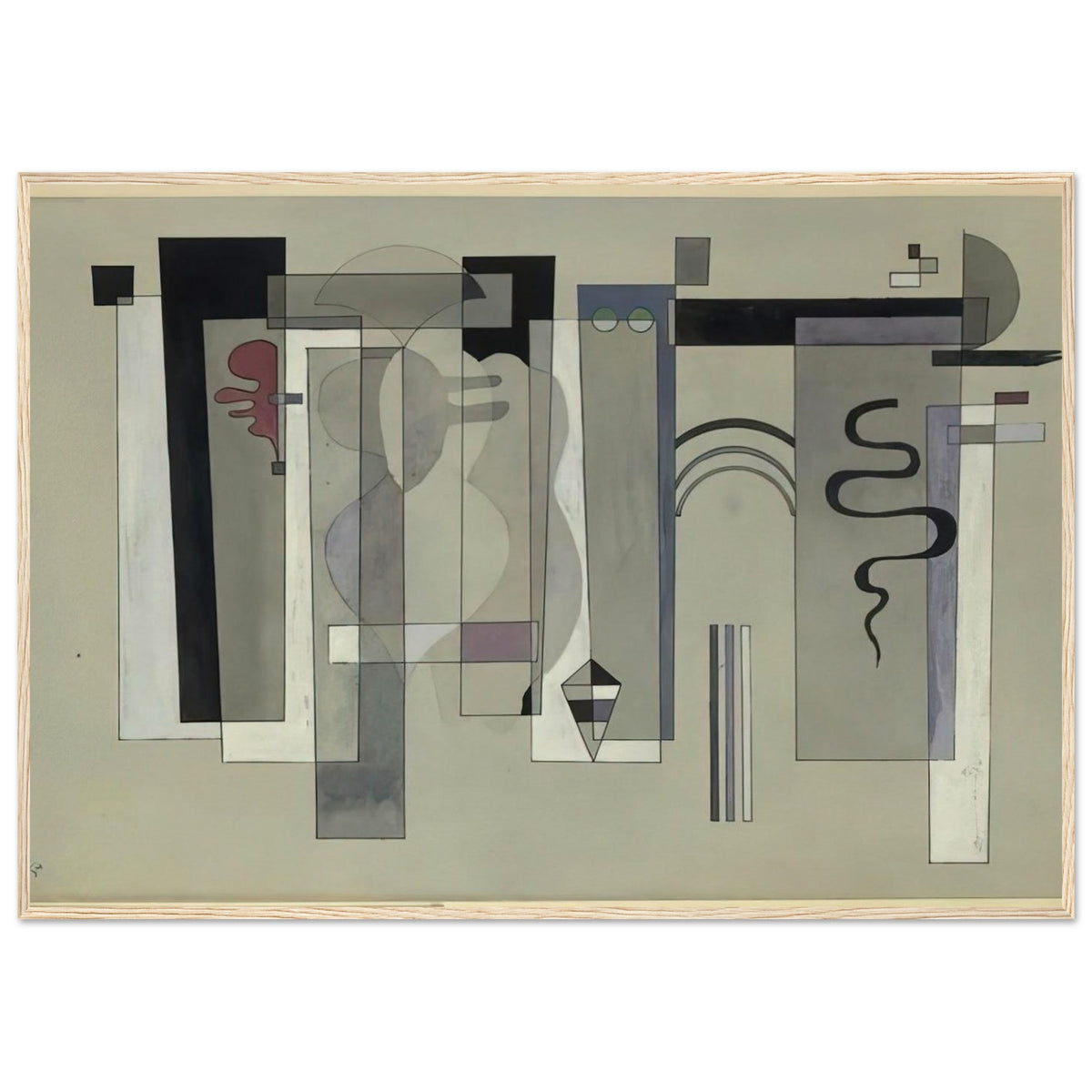 SURFACES MEETING 1934 Framed Poster | Wassily Kandinsky Framed Prints Wall Art | Wassily Kandinsky Shop