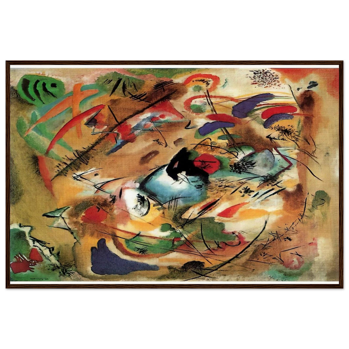 IMPROVISATION DREAMY 1913 Framed Poster | Wassily Kandinsky Framed Prints Wall Art | Wassily Kandinsky Shop