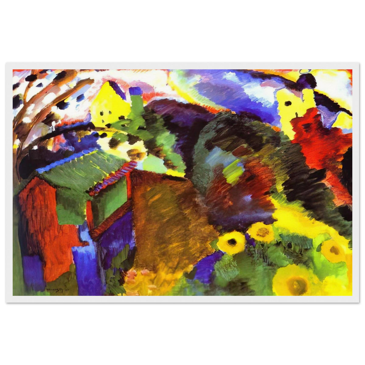 MURNAU GARDEN 1910 Framed Poster | Wassily Kandinsky Framed Prints Wall Art | Wassily Kandinsky Shop