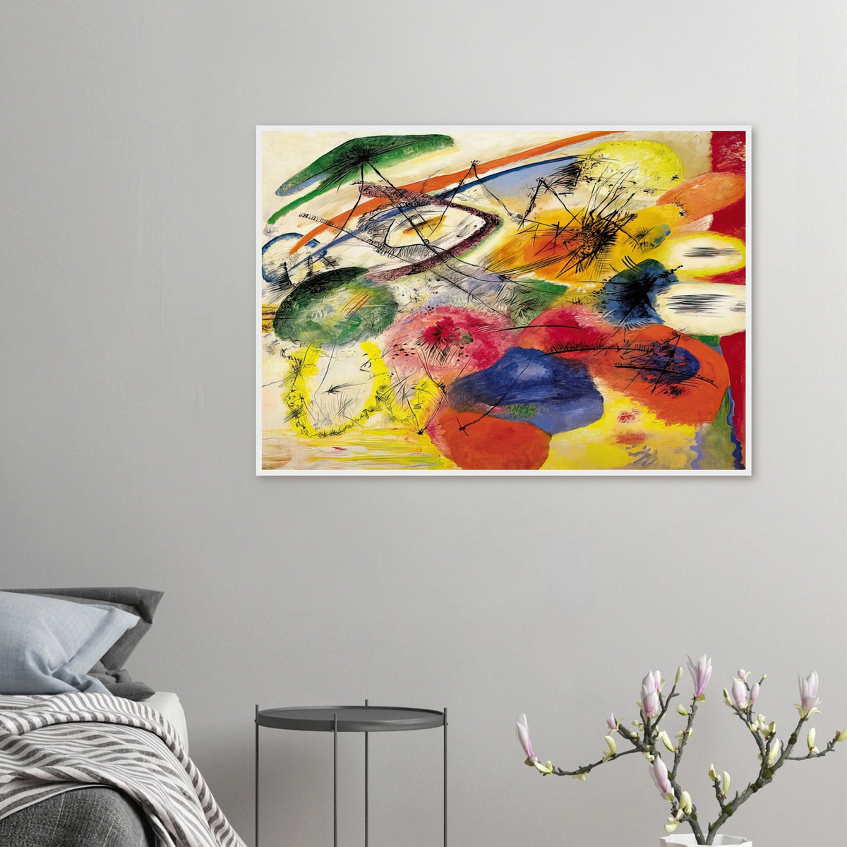BLACK STROKES I 1913 Framed Poster | Wassily Kandinsky Framed Prints Wall Art | Wassily Kandinsky Shop