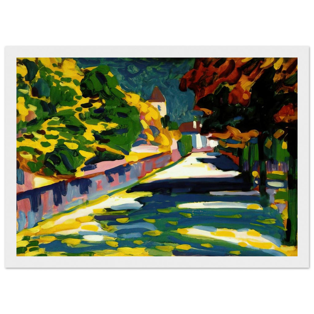 AUTUMN IN BAVARIA 1908 Framed Poster | Wassily Kandinsky Framed Prints Wall Art | Wassily Kandinsky Shop