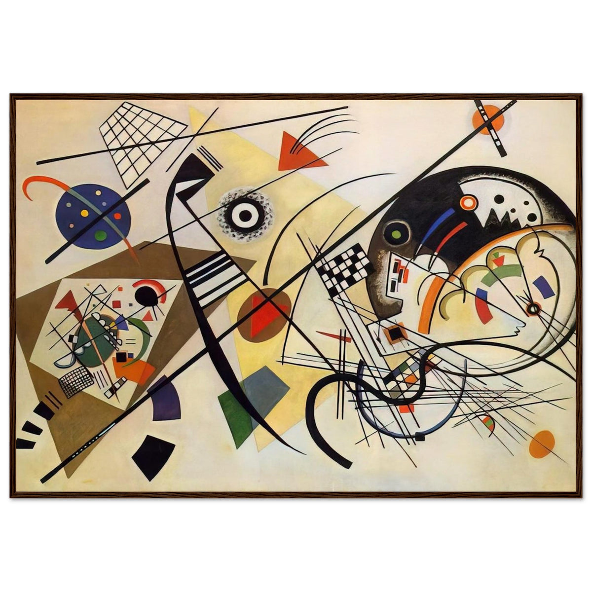 TRANSVERSE LINE 1923 Framed Poster | Wassily Kandinsky Framed Prints Wall Art | Wassily Kandinsky Shop