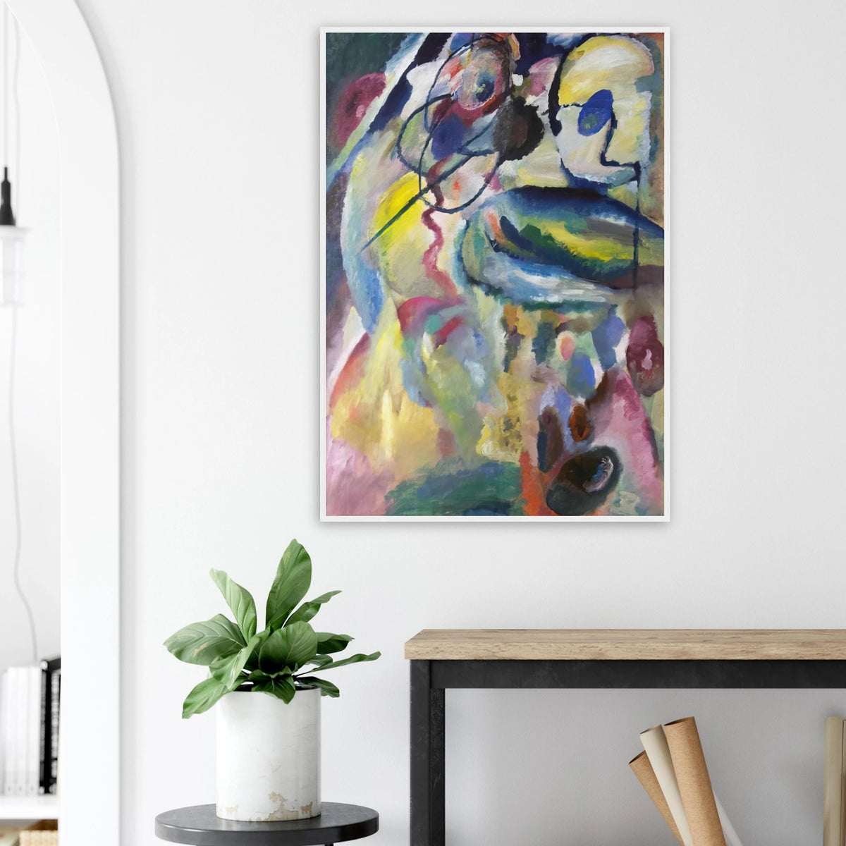 PICTURE WITH A CIRCLE 1911 Framed Poster | Wassily Kandinsky Framed Prints Wall Art | Wassily Kandinsky Shop