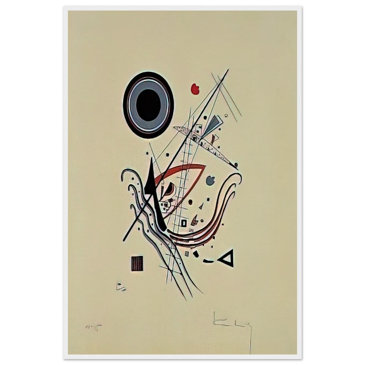 BLUE 1922 Framed Poster | Wassily Kandinsky Framed Prints Wall Art | Wassily Kandinsky Shop